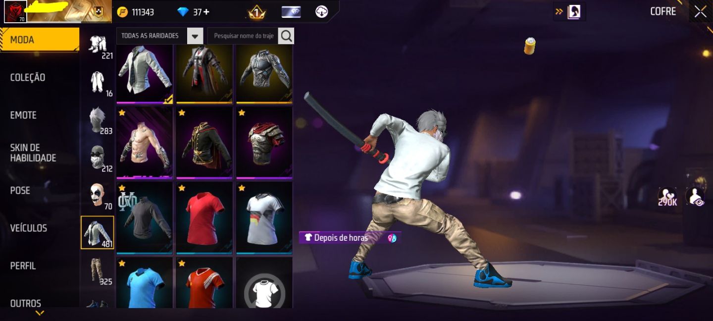 CONTA DE FREE FIRE COM MELHOR UMP ATRIBUTADA DO JOGO!