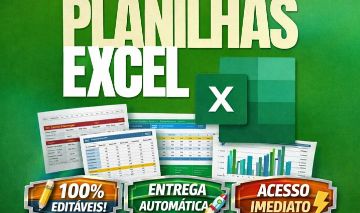 PACK +15000 PLANILHAS EXCEL 100% EDITÁVEIS E ENTREGA AUTOMÁTICA.