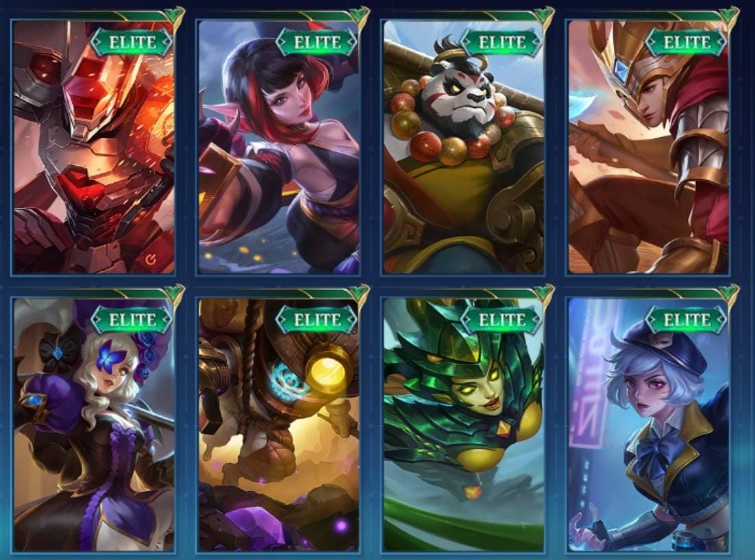 Conta mobile legends com muitas skins