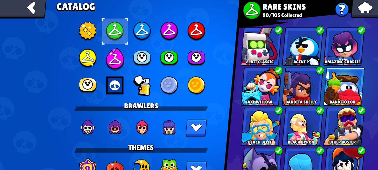 CONTA DE BRAWL STARS COM 107 PERSONAGENS