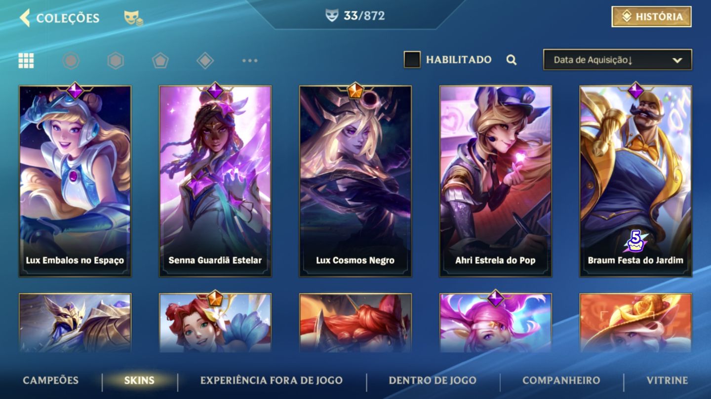 Conta Wild Rift Skins Fadinhas com um Passe