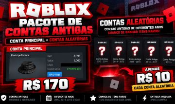 Contas Antigas Roblox (No precinho!)