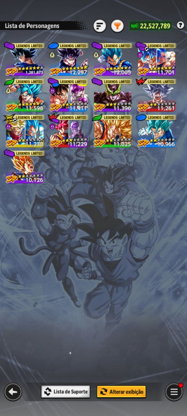 Conta Dragon Ball Legends (ToP)