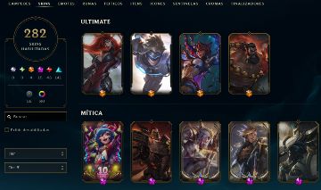 Conta LoL ,ITENS ANIVERSARIO DE 10 ANOS, SKINS ULTIMATE, LEGADO E PRESTIGIO