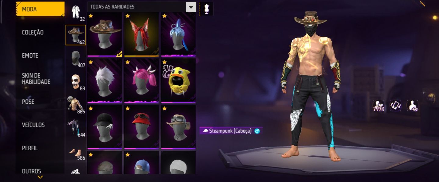 Conta de Free fire prime 8
