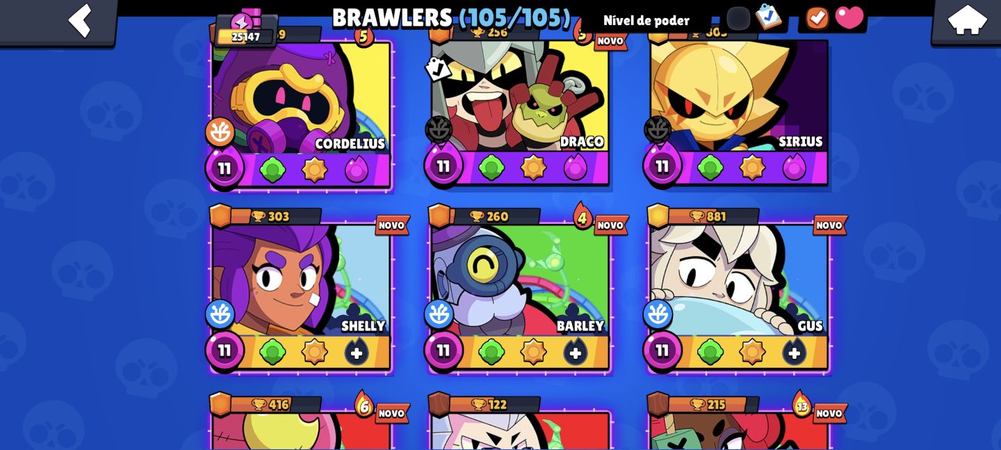 Conta brawl/Clash R. (Leia a descrição)