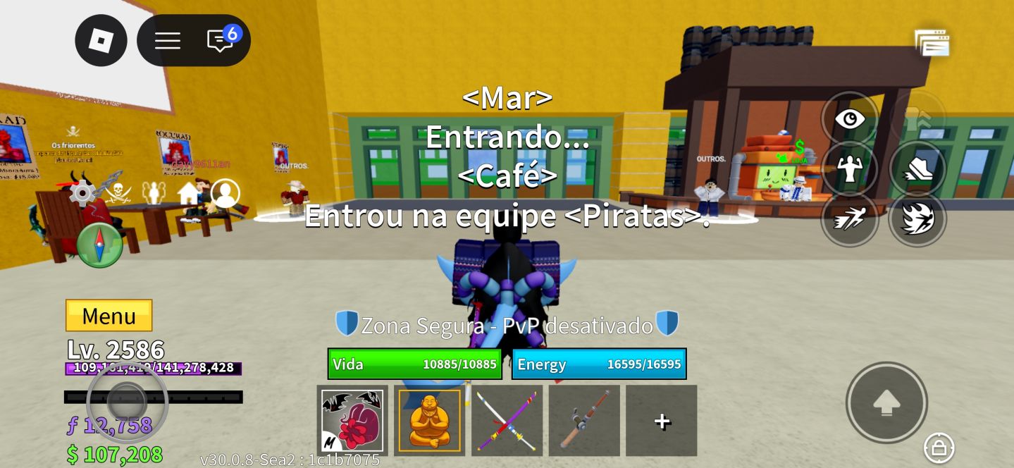 Conta Roblox upada em BLOX FRUITS, Shindo life , Roube um Brainrot. etc...
