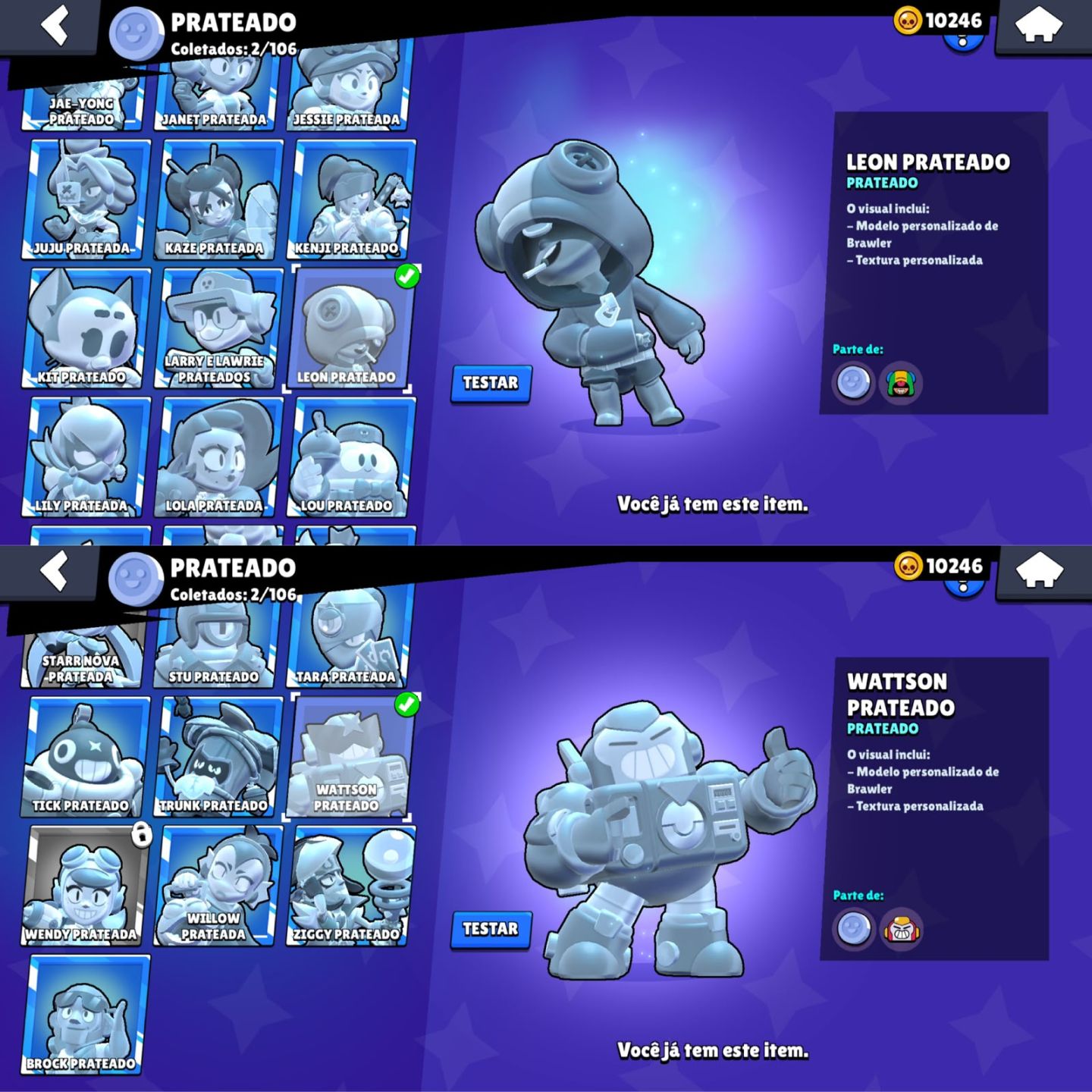 CONTA DE BRAWL STARS 38K DE TROFEUS | 100 BRAWLERS | VARIAS SKINS