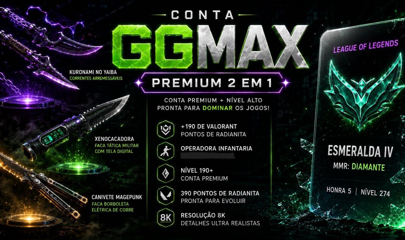 CONTA 2 EM 1 (VALORANT + LOL) KURONAMI + XENOCAÇADORA + 5 VANDALS | MMR DIAMANTE