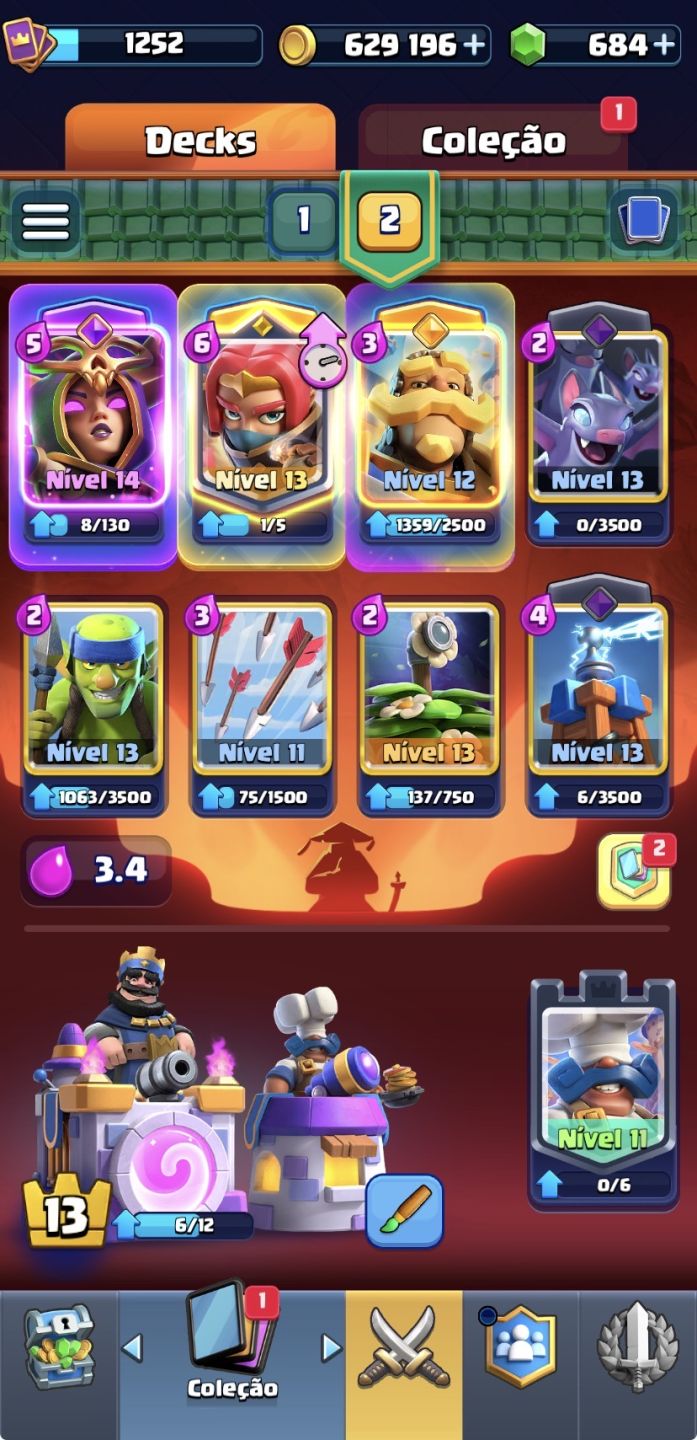 CONTA CLASH ROYALE 8K TROFEUS
