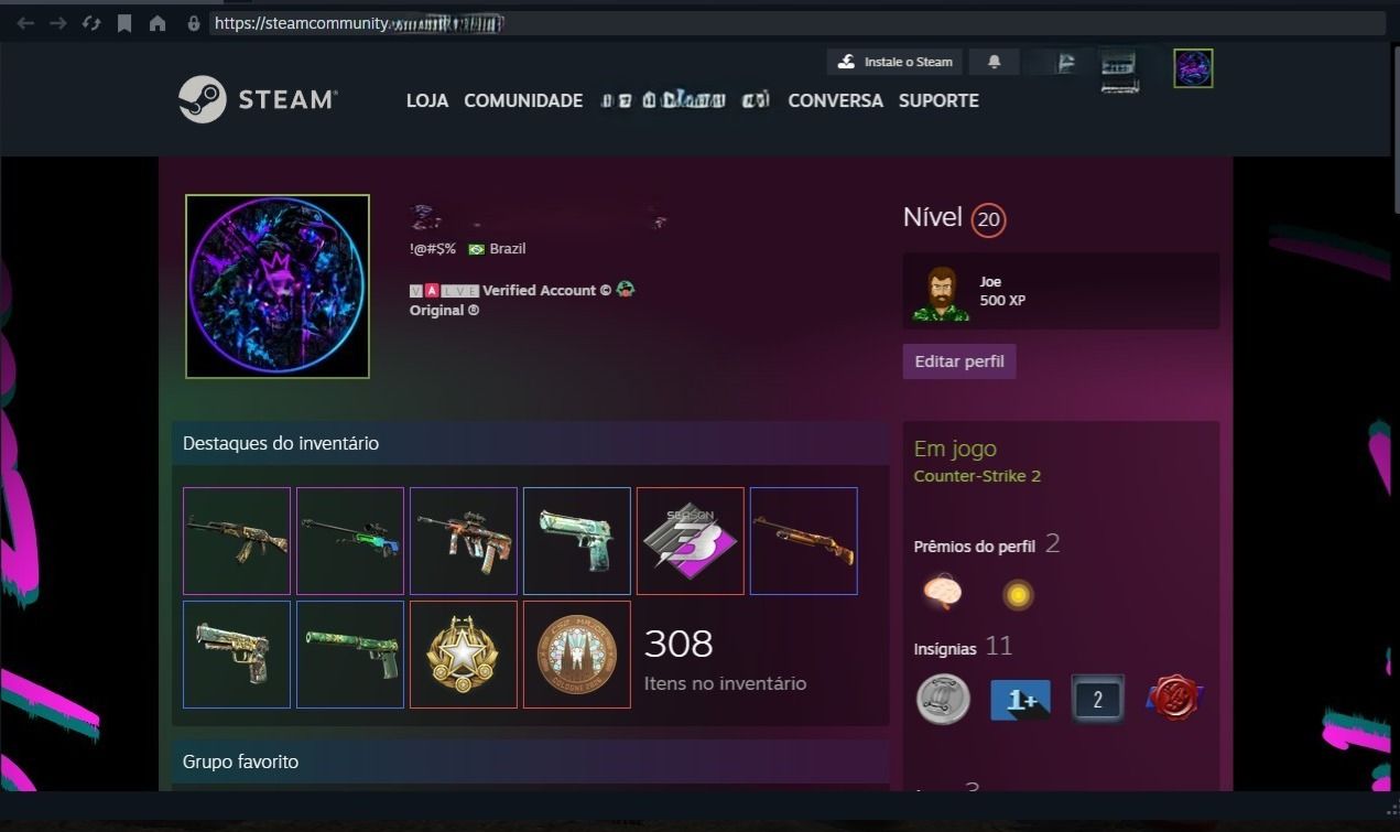 CONTA CS2 PRONTA PARA MAIN | 4 MEDALHAS | +125 VITÓRIAS NA TEMPORADA