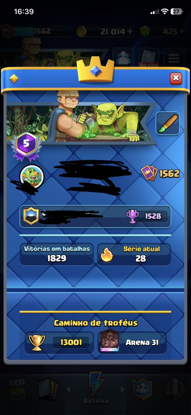 CONTA DE CLASH ROYALE À VENDA NÍVEL 15 | 13K TROFÉUS