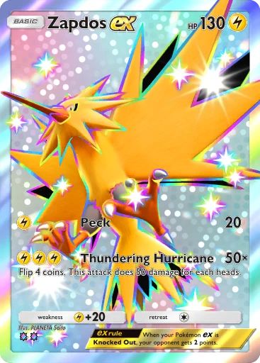 SHINY ZAPDOS EX - EEVEE GROVE