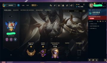 Conta LOL - 2 ultimates, 213 skins e todos os campeões LVL 350
