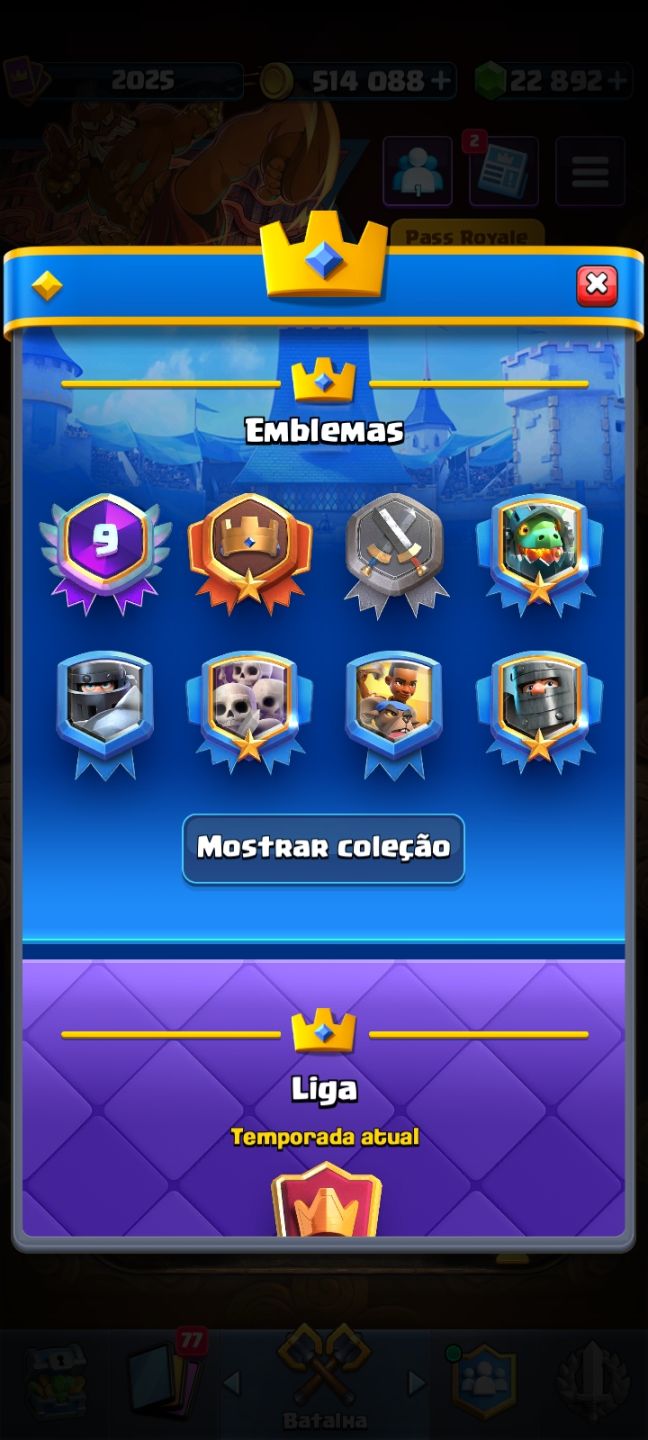 Conta 9 anos Clash royale