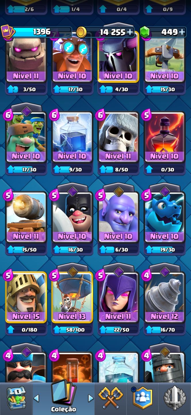Clash Royale nível 14 arena 26