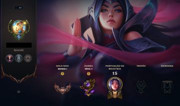 CONTA LEAGUE OF LEGENDS BRONZE 1 MAIN MID - 7 PARTIDAS JOGADAS