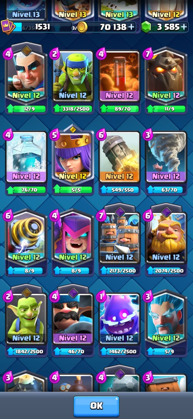 Conta Clash royale full acesso