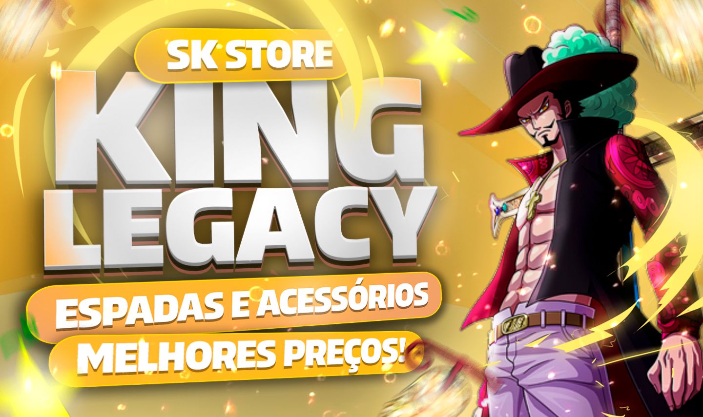SK STORE | KING LEGACY [ MENORES PREÇOS ] ESPADAS E ACESSORIOS!