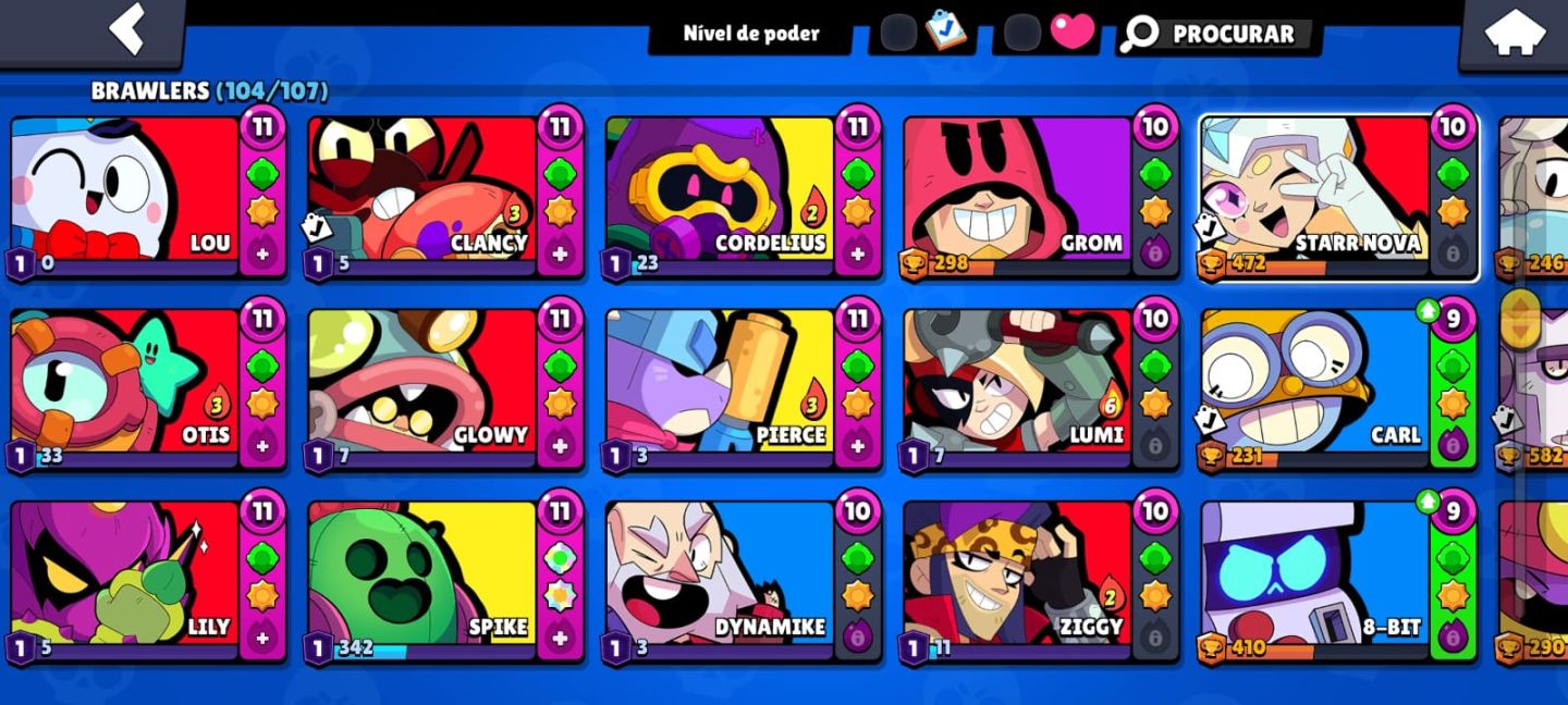 CONTA BRAWL STARS GEMADA + CONTA DE CLASH!!