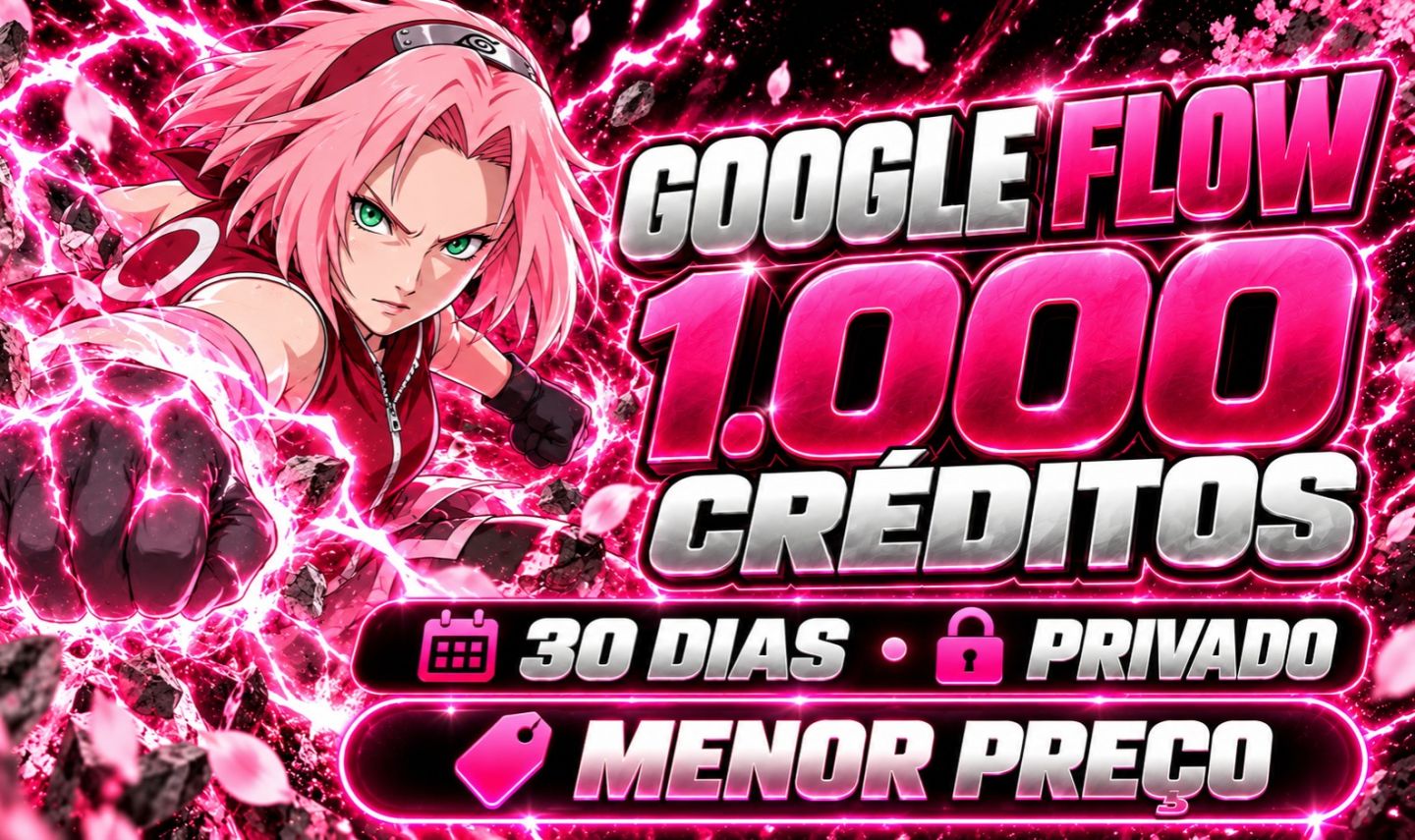 Google Flow | 1.000 Créditos | 30 Dias | Conta Privada | Veo 3.1 |