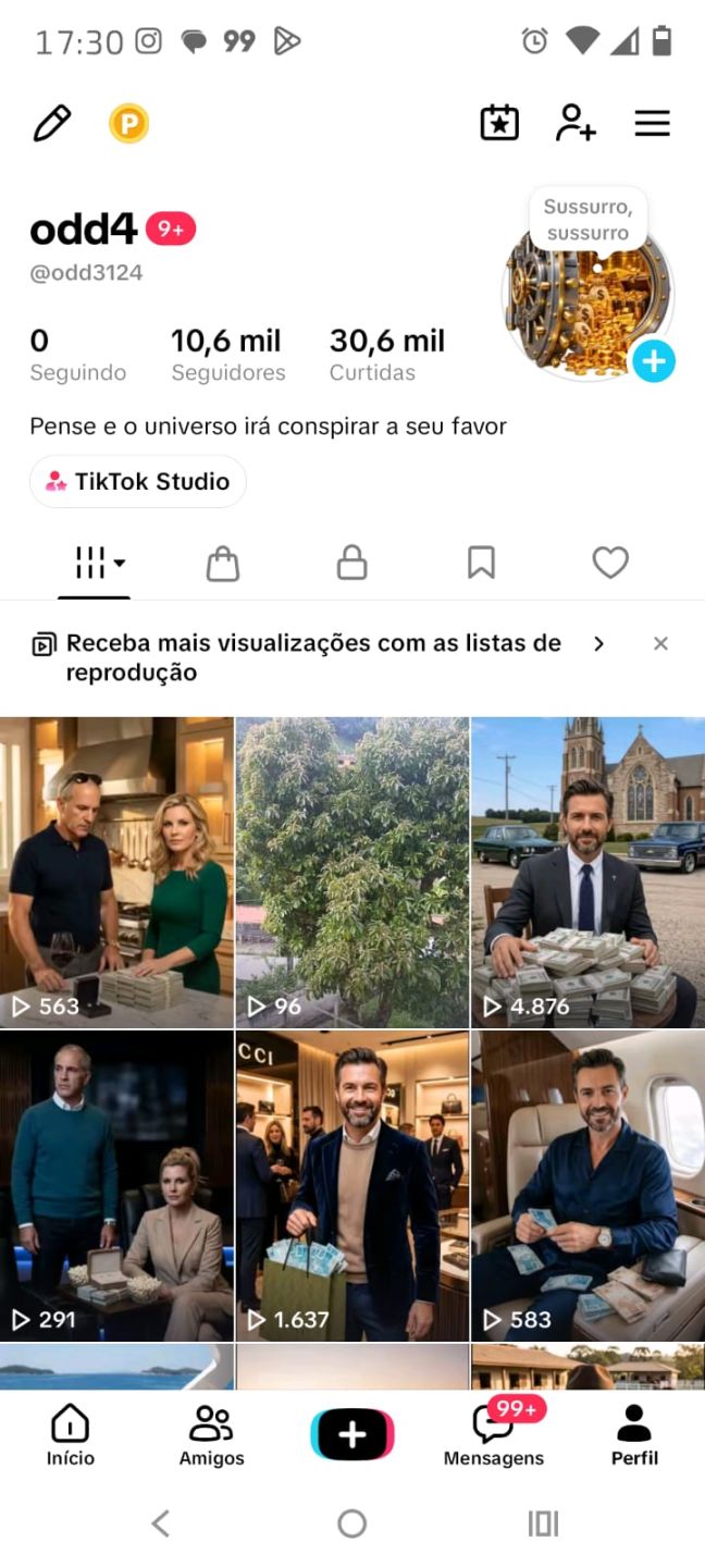 CONTA TIKTOK 10,6K SEGUIDORES, MONETIZAÇÃO E SHOP APROVADO | NICHO PROSPERIDADE