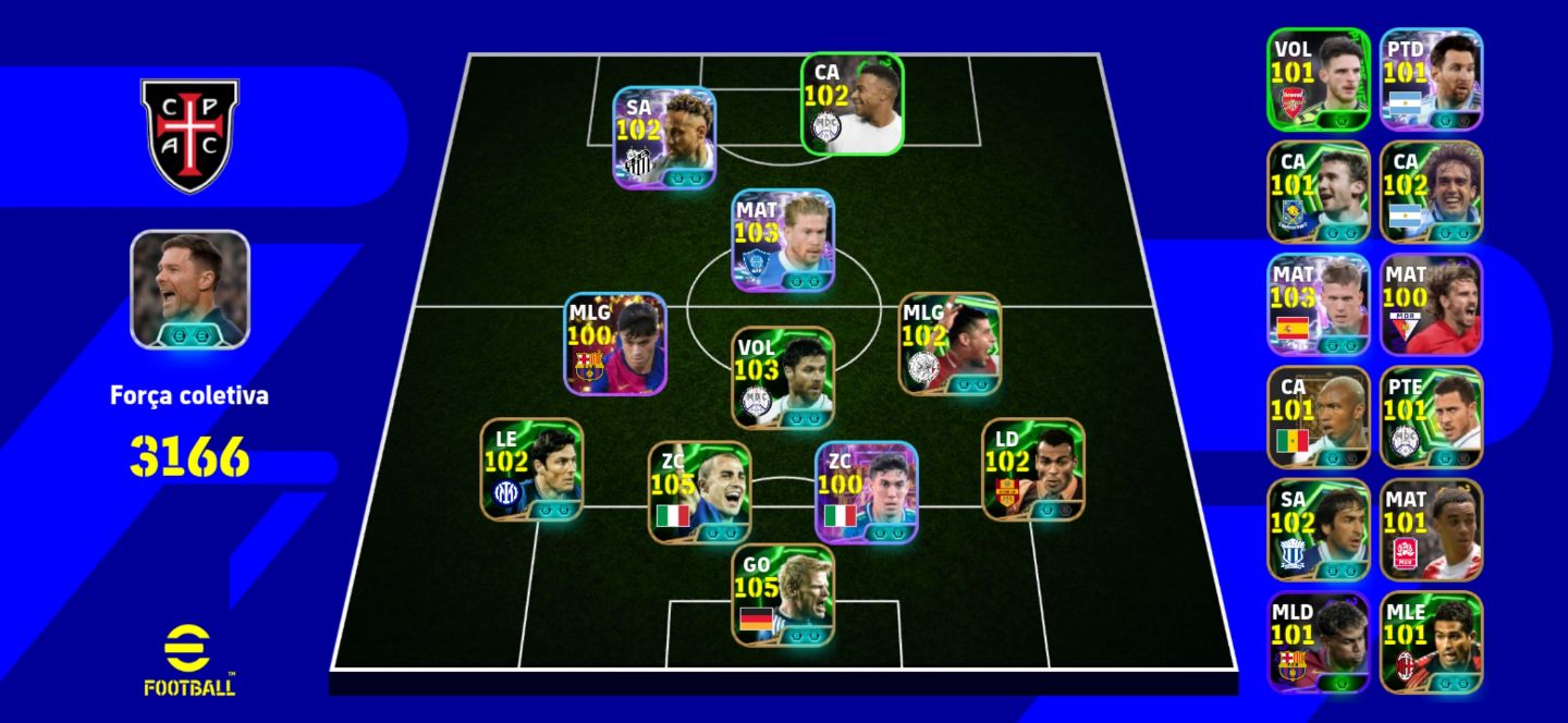 CONTA DE EFOOTBALL 3167 DE FORÇA COM NEY BLITZ CURLER E MUITOS EPICOS BRABOS!!!
