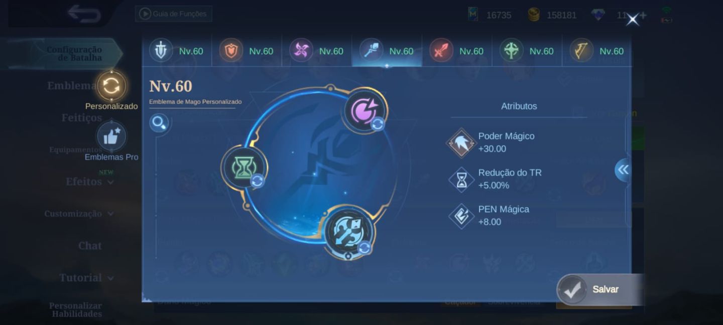 Conta de moba para main fadas e magos