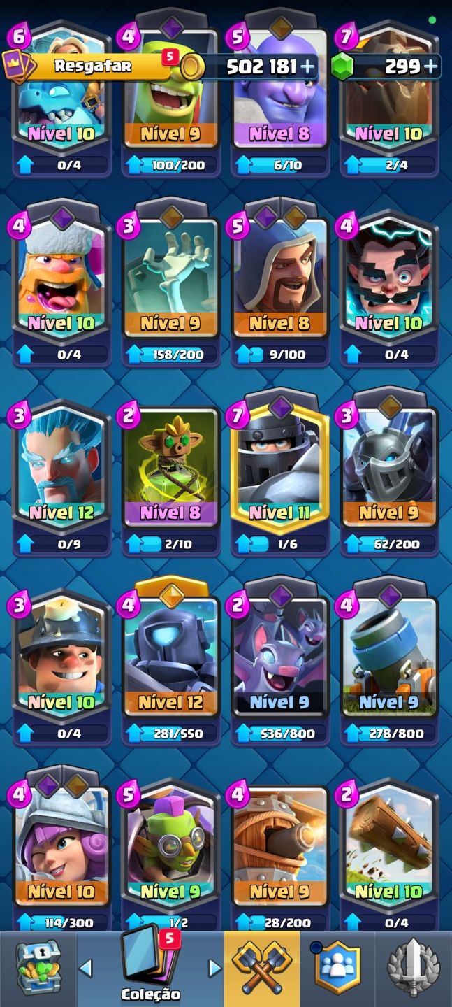 CONTA COM 28K DE TROFÉU GEMADINHA JUNTO COM CLASH ROYALE 3 HERÓI