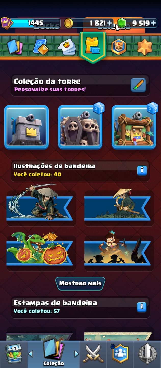 CONTA CLASH ROYALE NIVEL DE REI 14, +9MIL GEMAS E TROCA NICK GRÁTIS