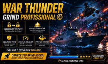 GRIND WAR THUNDER MAIS BARATO DO MERCADO - NÃO PRECISA DE PREMIUM!