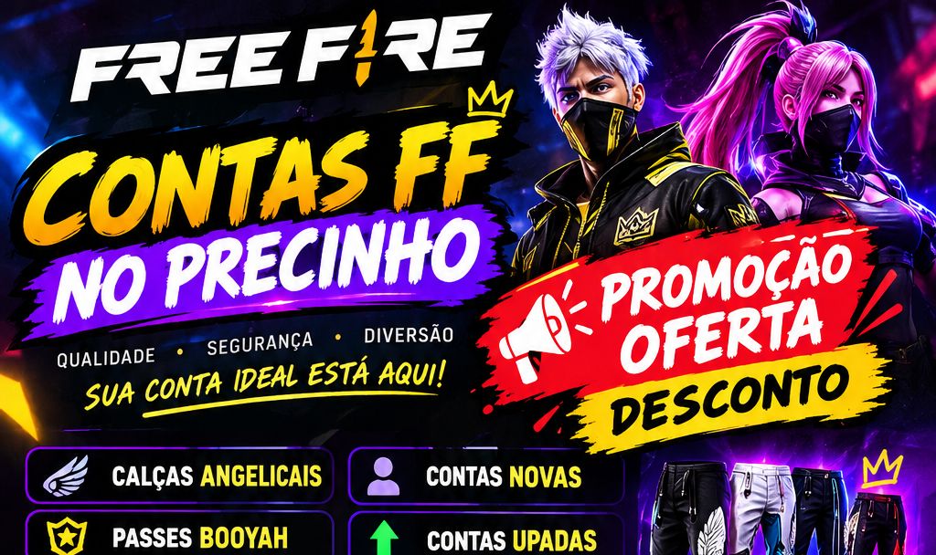CONTAS FF(FREE FIRE) NO PRECINHO