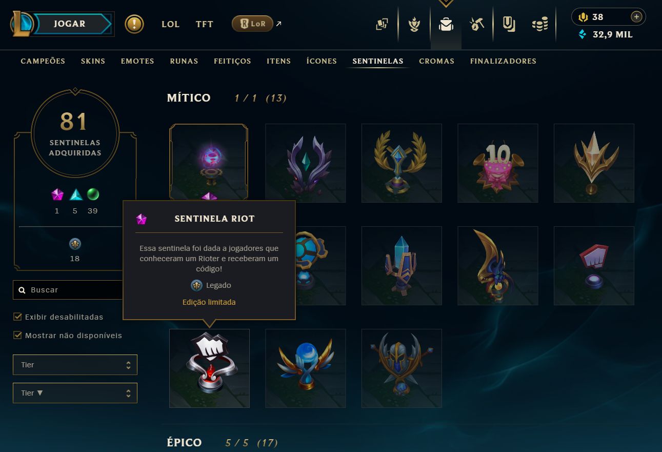 CONTA LOL JINX EXALTADA+YASUO EMISSÁRIO DA ESCURIDAO+548 SKINS