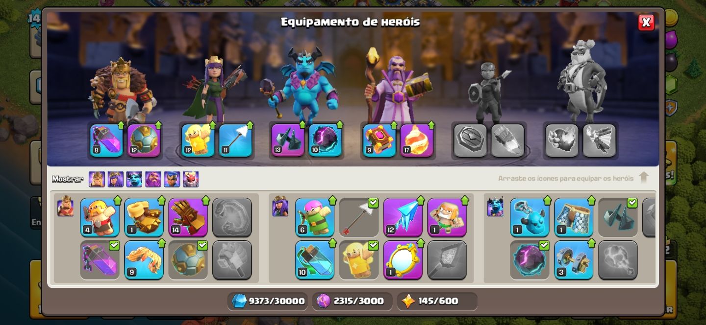 CV12 100% FULL [BRINDE BRAWL STARS LV98 E CLASH ROYALE LV21]MELHOR CONTA DO SITE