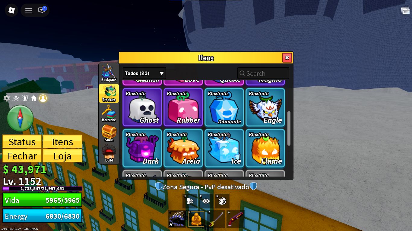 CONTA BLOX FRUITS | VENOM + SPIRIT + BUDDHA + ITENS