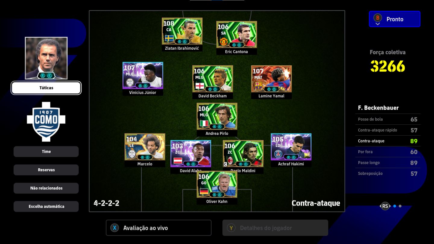 CONTA EFOOTBALL(XBOX-PC) COM YAMAL BIG TIME VINI JR BLITZ E COMPANIA