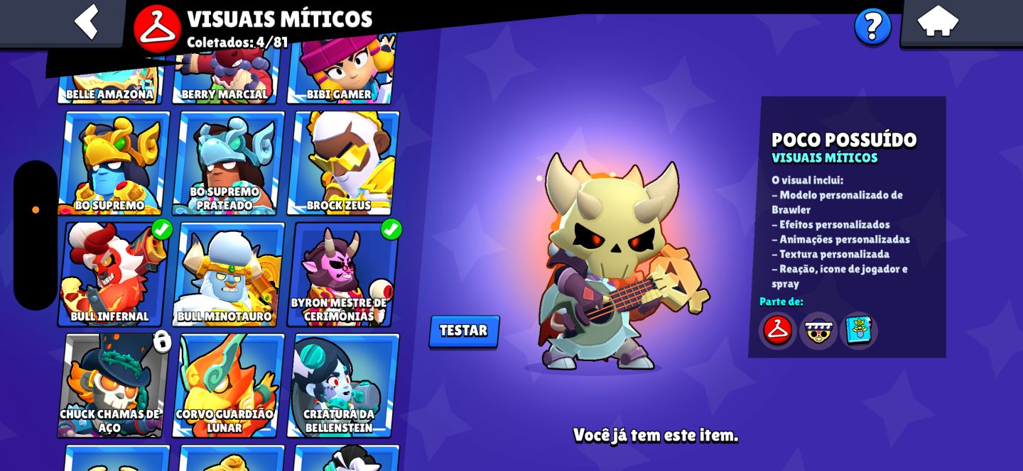 CONTA DE BRAWL COM FANG FÃ E 2 PRO PASS PREÇO JUSTO