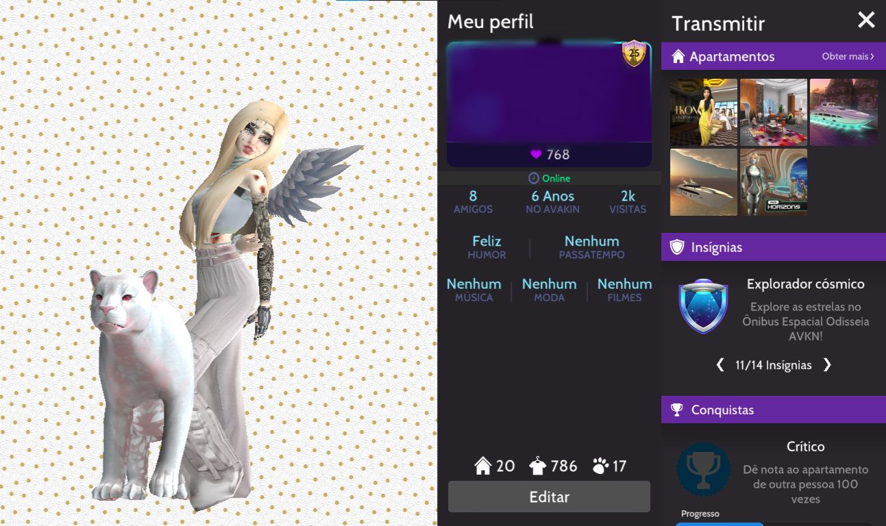 Conta avakin feminina/lvl 25