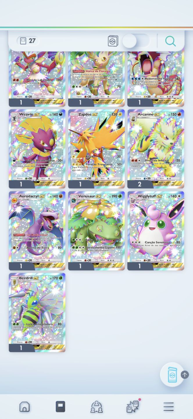 CONTA PREMIUM DE POKÉMON TCG POCKET - NÍVEL 58