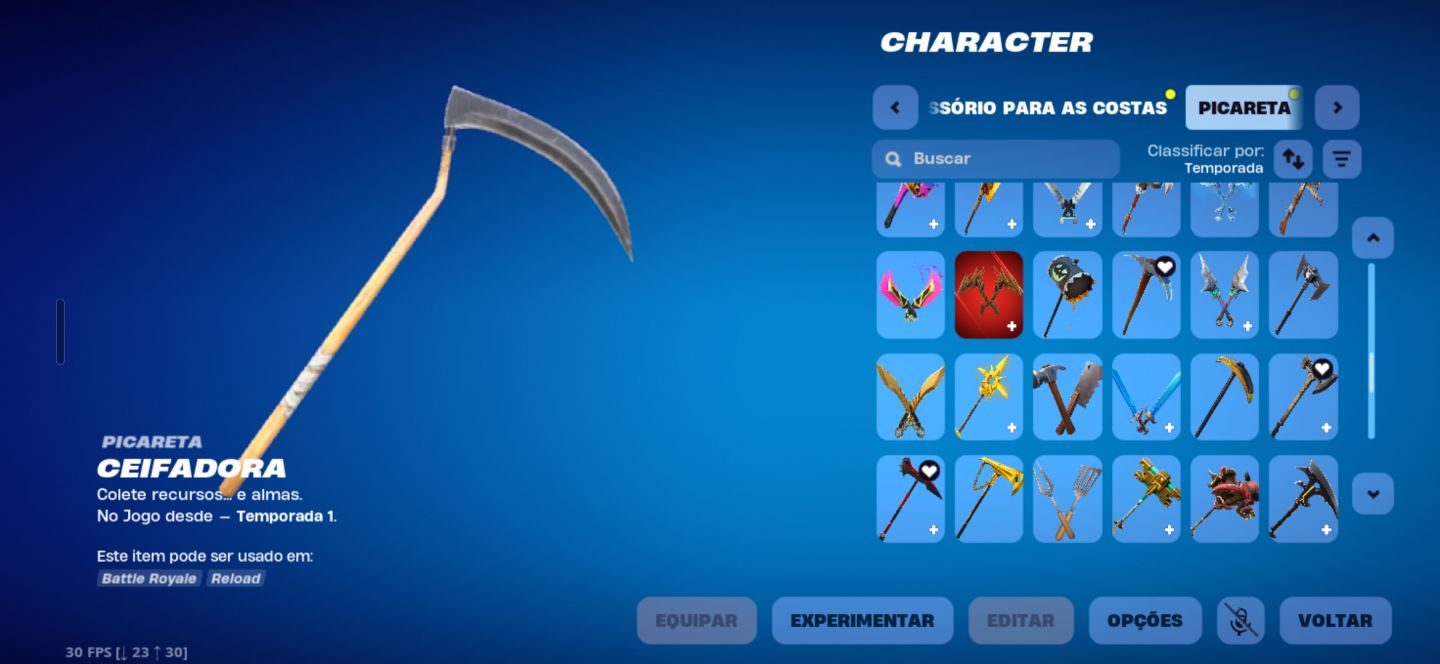 Conta og com a temporada 4,5,6,7,2 full com mais de 100 skins