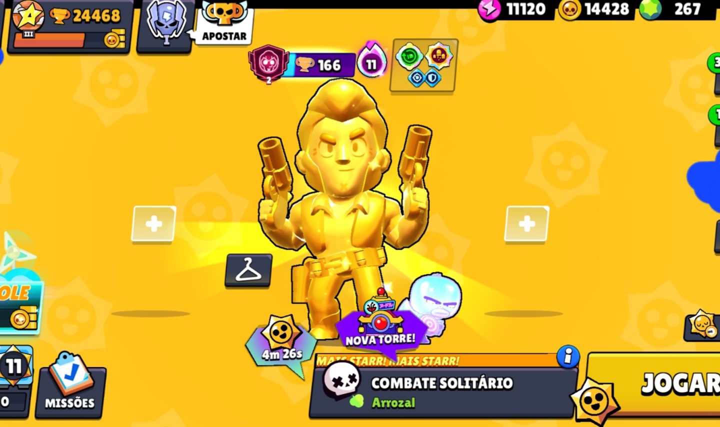 Conta de brawl stars 24k (2020, antiga) + conta de clash arena 26 Gemada