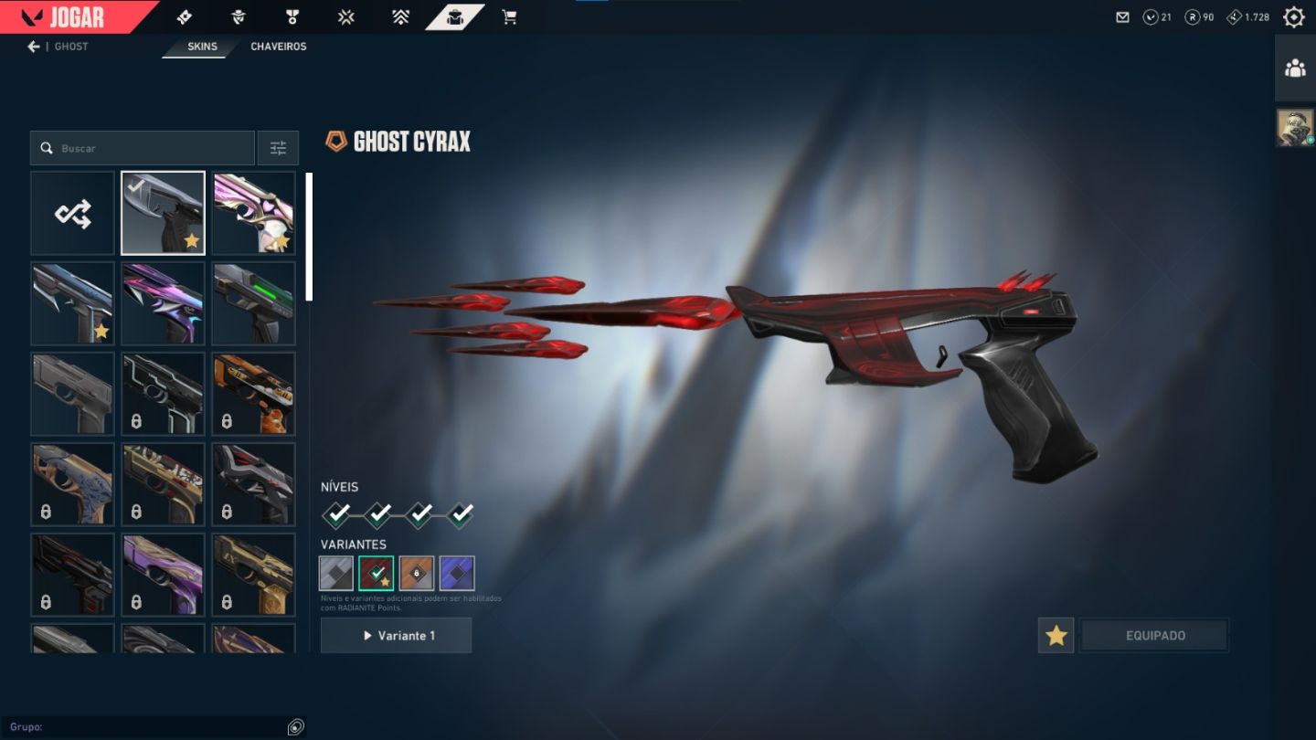 4-5k em skins, dona única e total acesso, podemos negociar valor