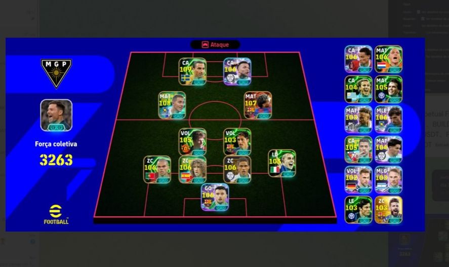 Conta efootball com melhor Yamal do jogo