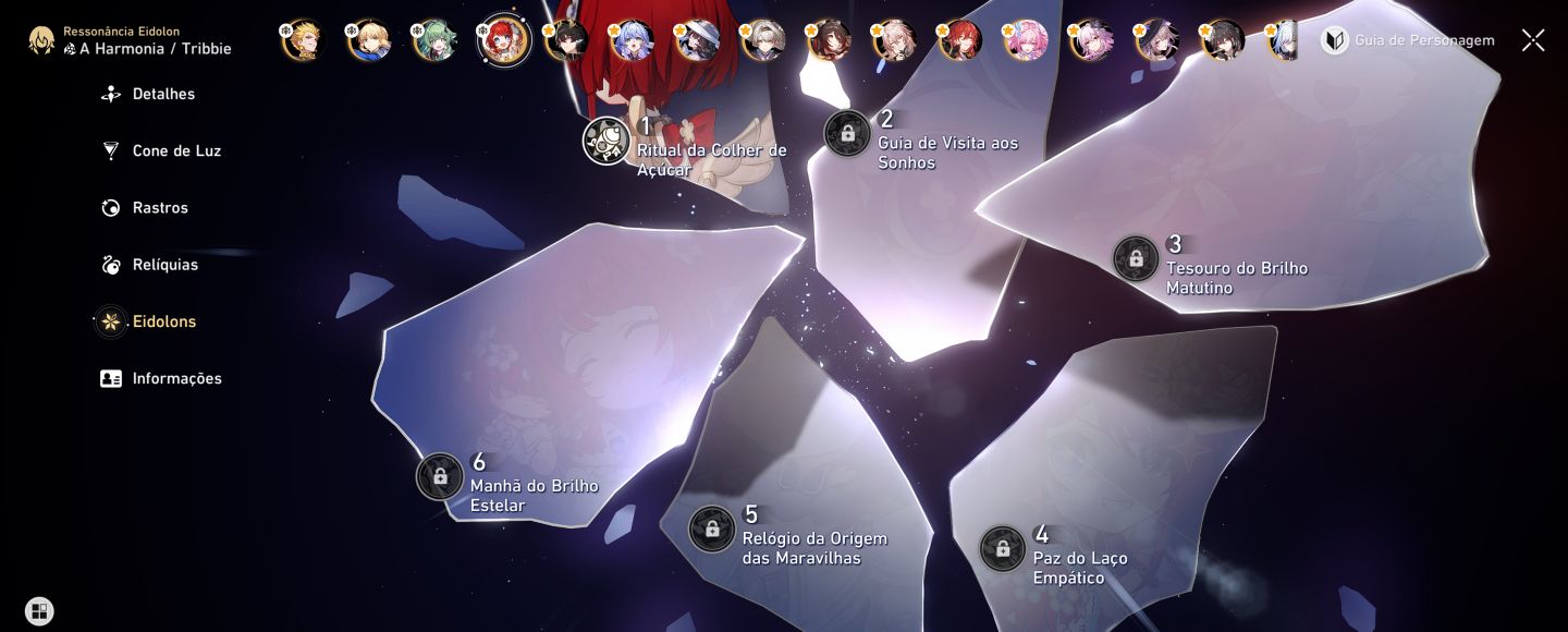 Conta Honkai Endgame Saber e6 Castorice e Evernight e2 Firefly e2