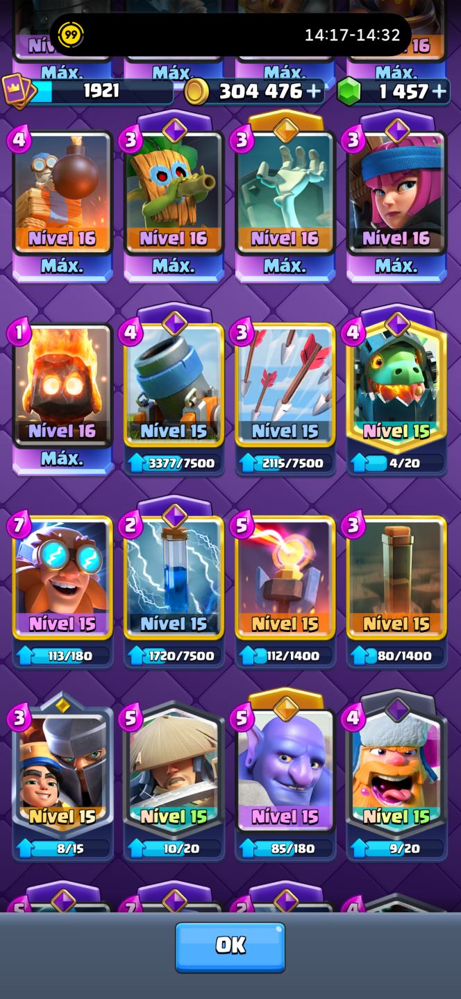 VENDE-SE CONTA DE CLASH ROYALE UPADA