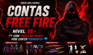 CONTA NÍVEL 20 COM TROCA NICK FREE FIRE ENTREGA RÁPIDA