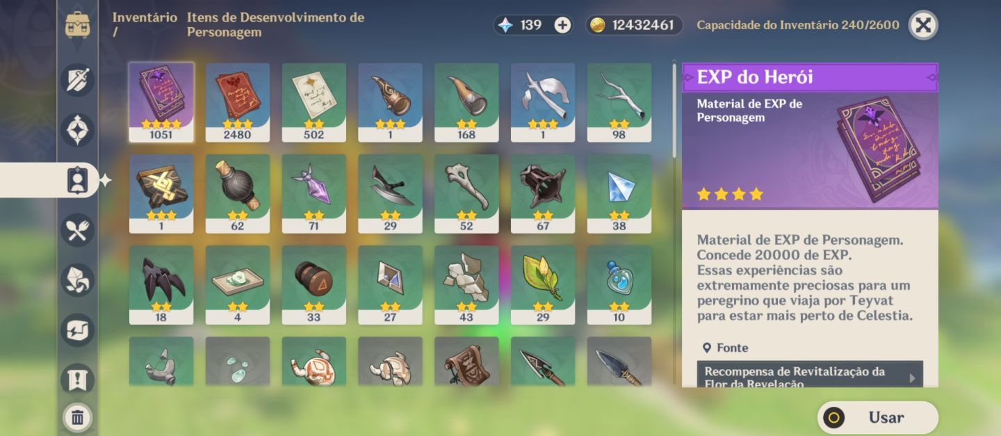 Arlecchino+Arma assinatura+3 armas 5 estrelas.