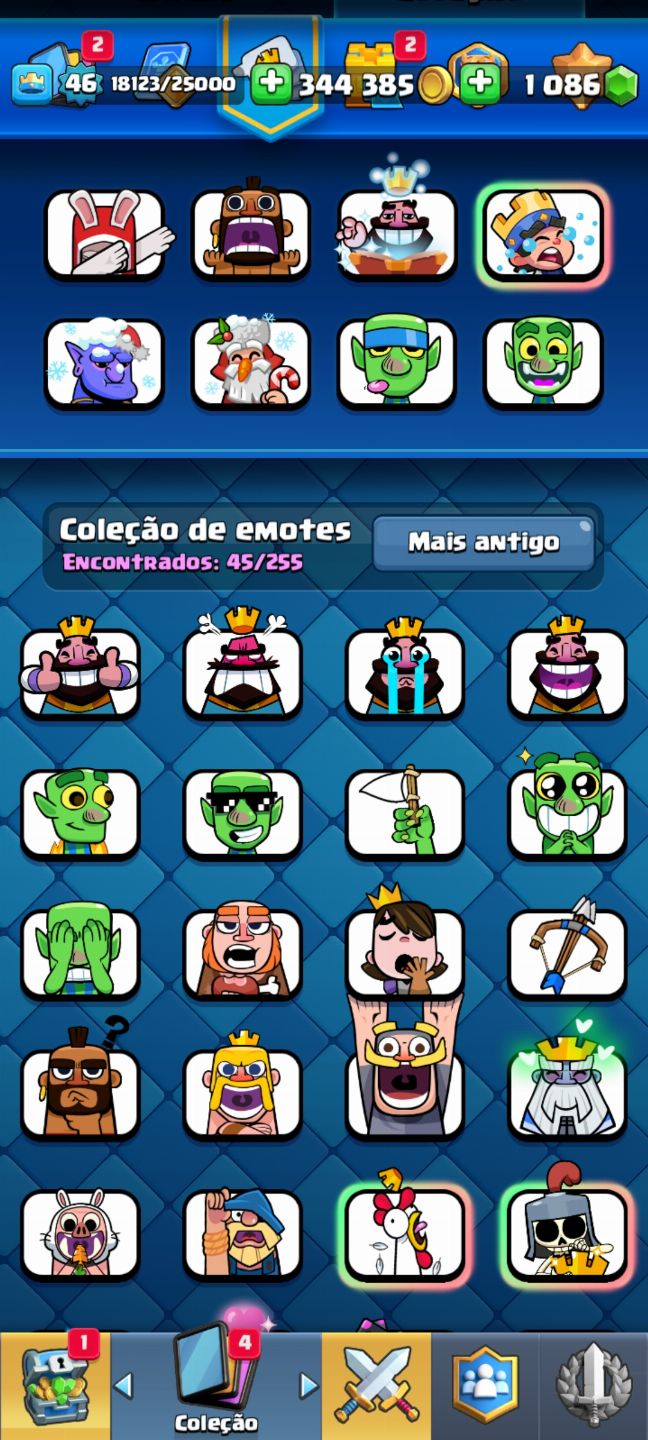CONTA CLASH ROYALE, LEVEL 46, 8800 TROFÉIS, VISUAIS DE TORRE E MUITO MAIS...