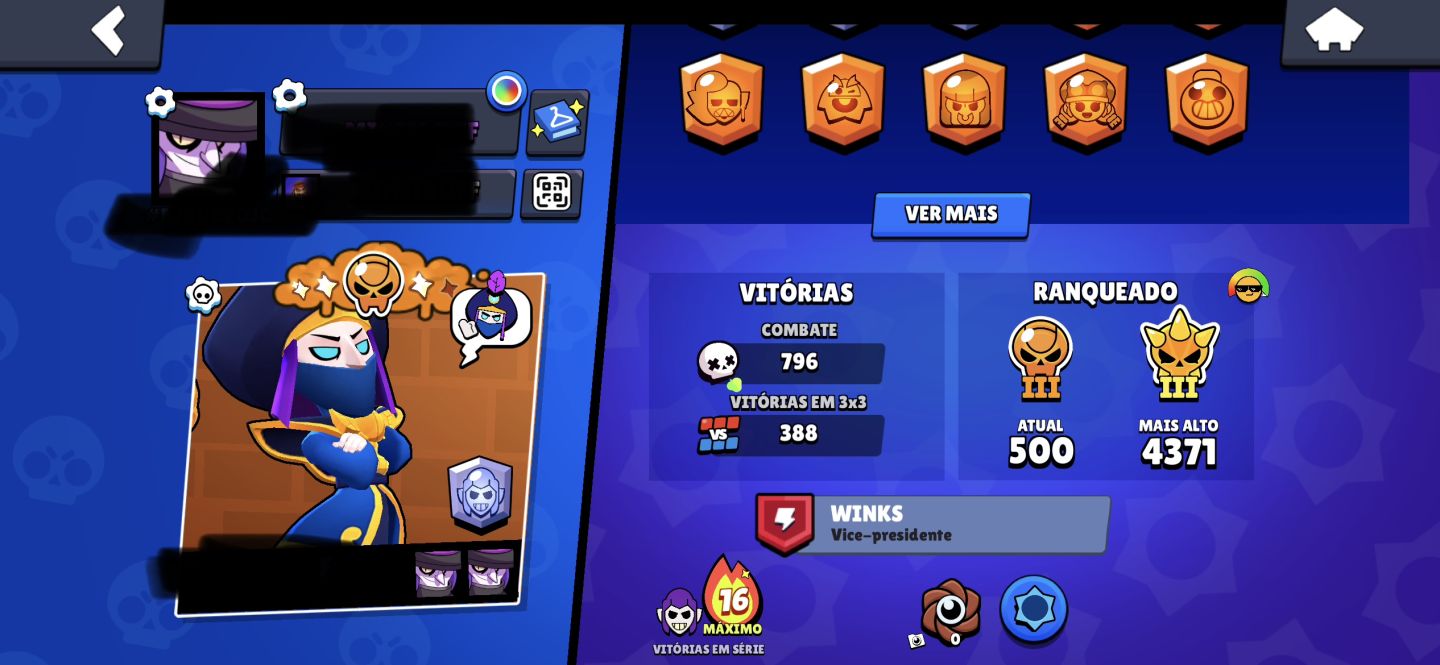 CONTA BRAWL STARS 10k troféu 42 personagens incluindo lendários