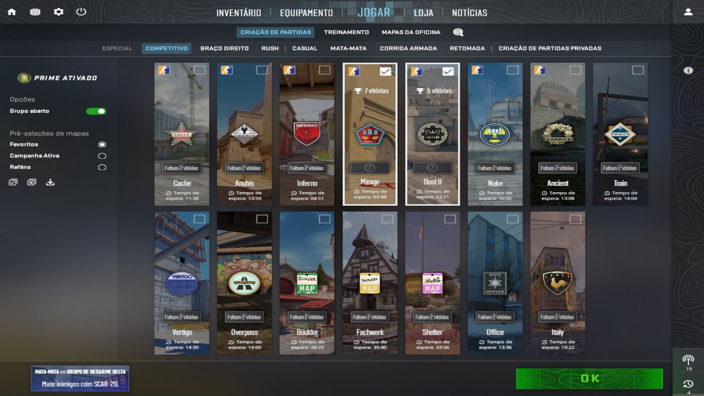 Conta de cs2 com prime, mais alguns jogos na conta